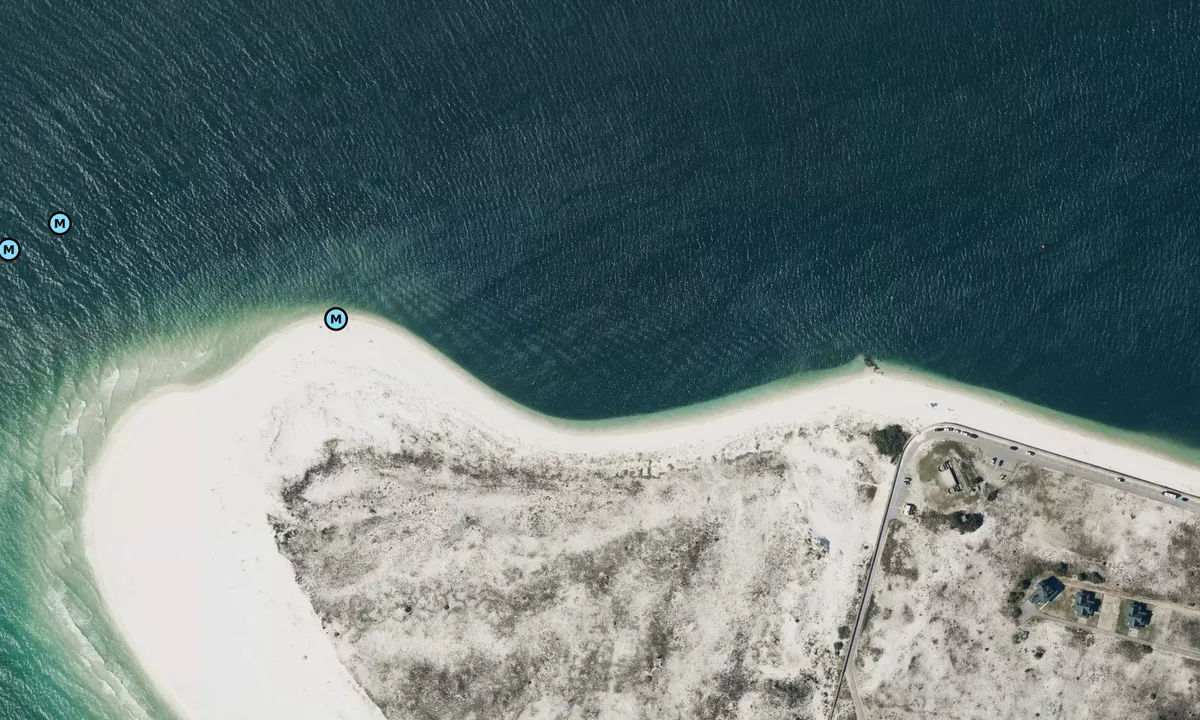 Satelite image of Ft Pickens