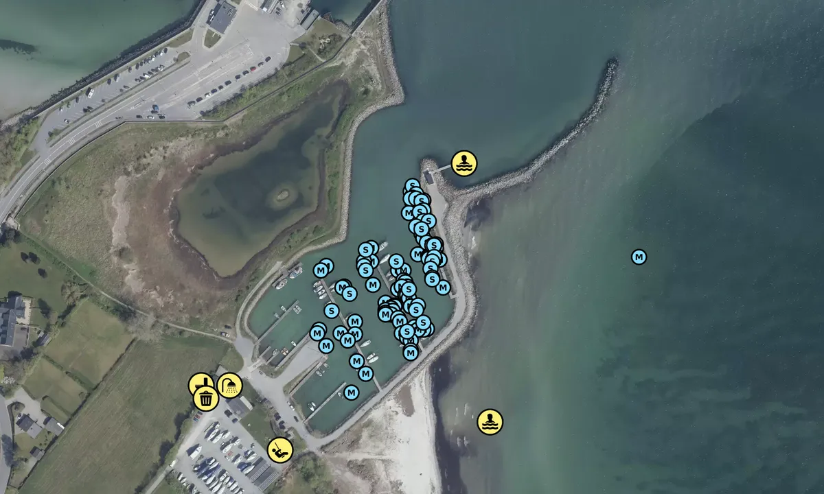 Satelite image of Fynshav Bådelaug