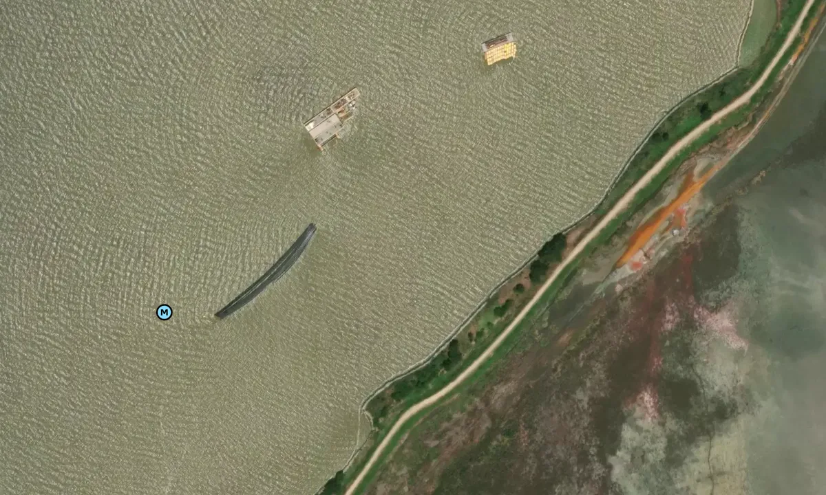 Satelite image of Gailliard Island West