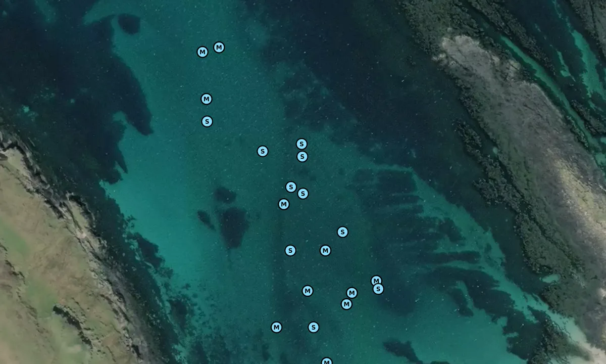 Satelite image of Gallanach Bay