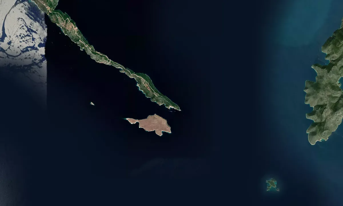 Flyfoto av Gallina Bay