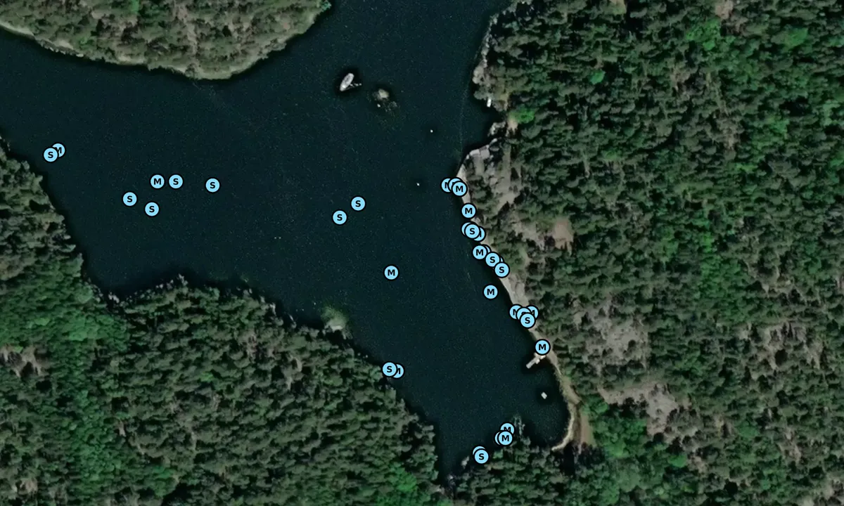 Satelite image of Gällnö - Norra Gränholmsviken