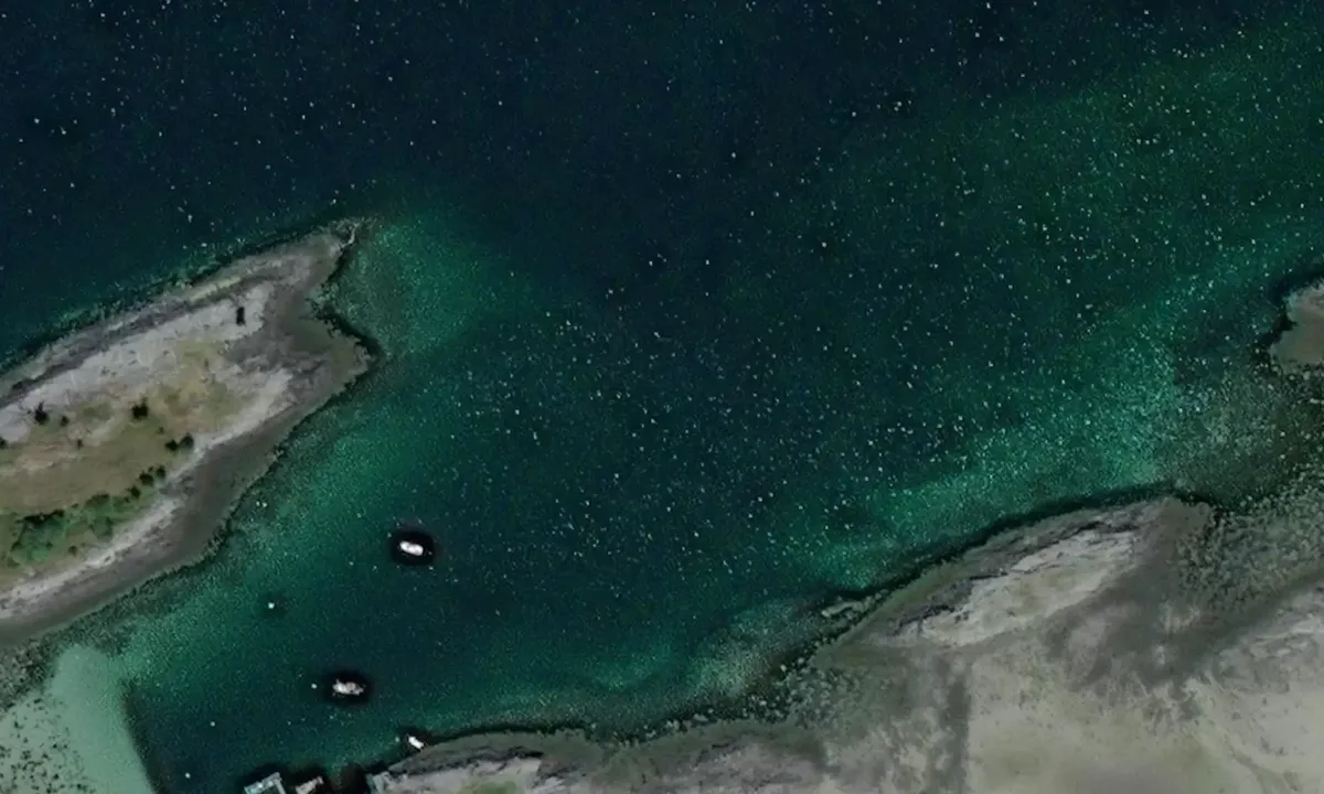 Satelite image of Gammelgårdsholmen