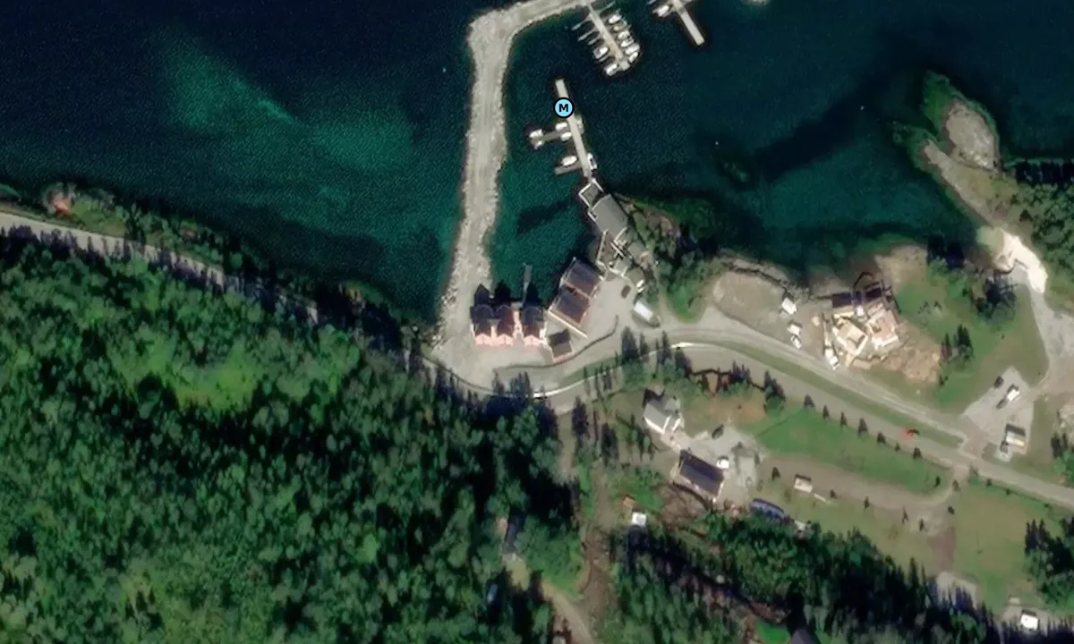 Satelite image of Garsnes brygge