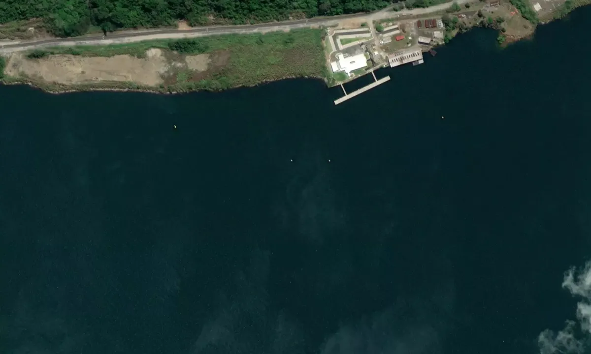 Flyfoto av Gatun Lake Anchorage