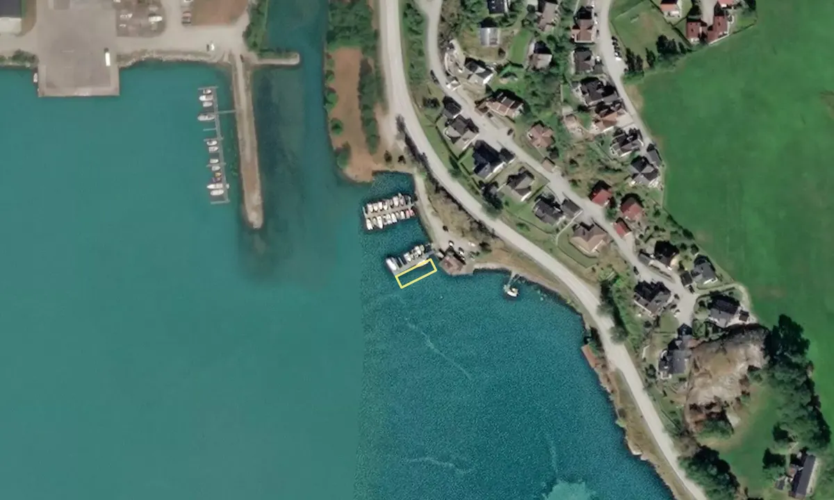 Satelite image of Gaupne Båthavn