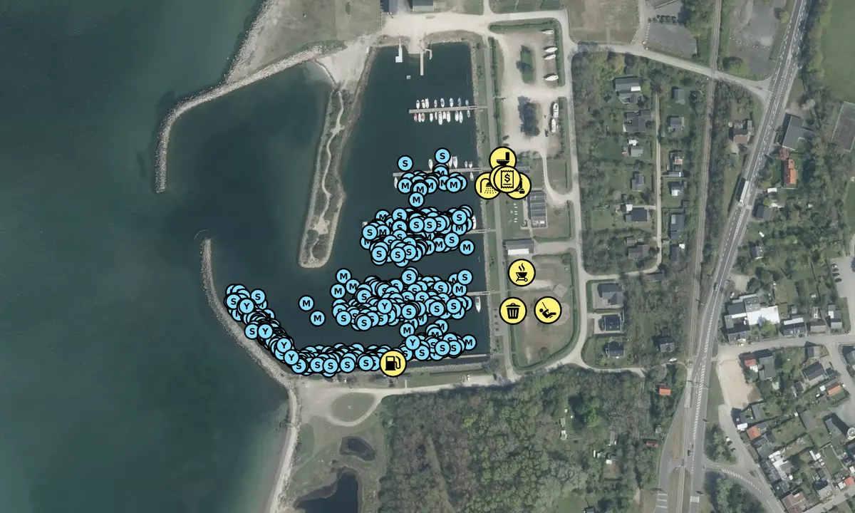 Satelite image of Gedser Lystbådehavn - Falster