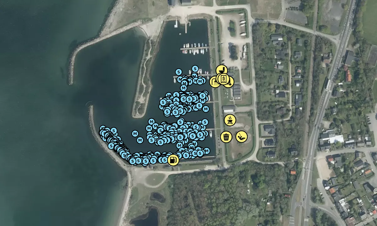 Satelite image of Gedser Lystbådehavn - Falster