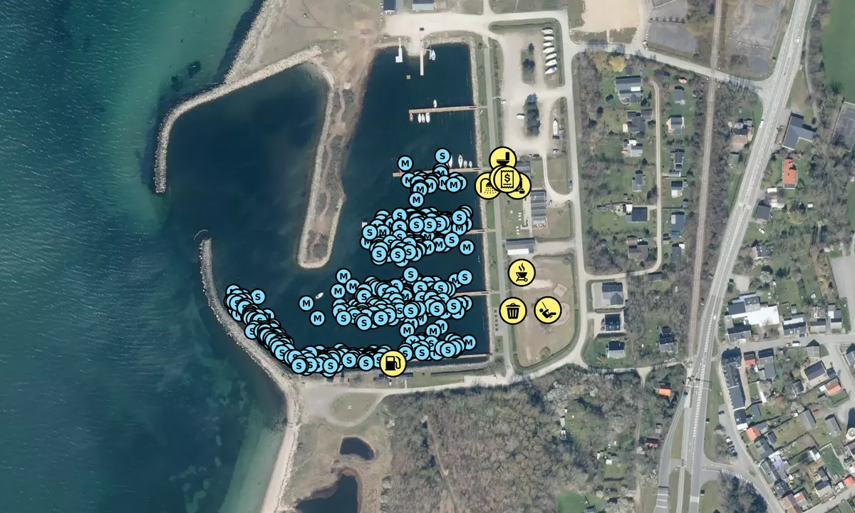 Satelite image of Gedser Lystbådehavn - Falster