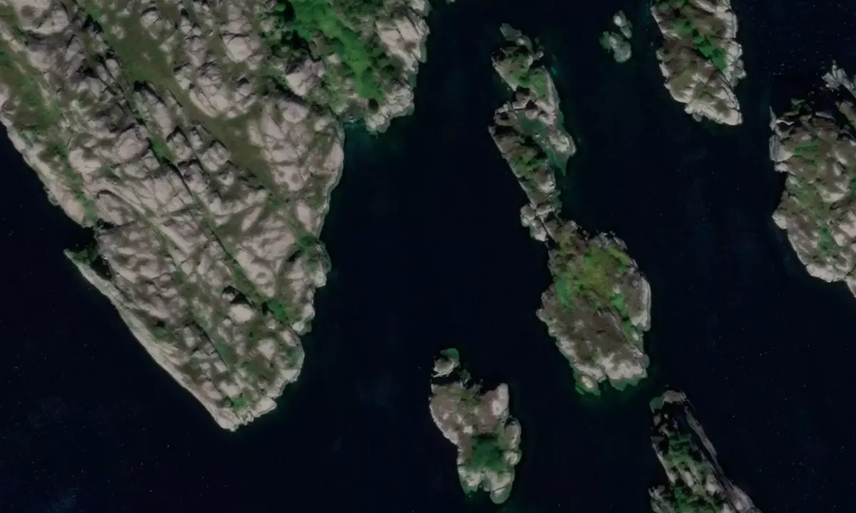 Satelite image of Geitarøyna
