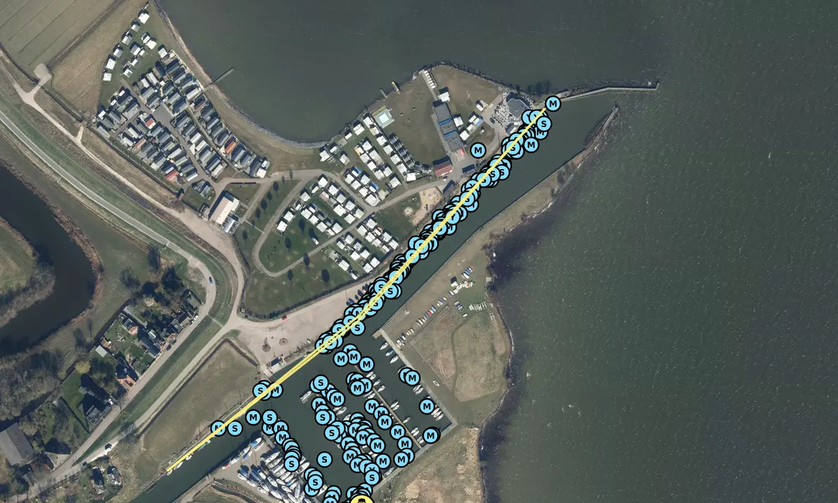 Satelite image of Gemeentehaven Edam, Buitenhaven