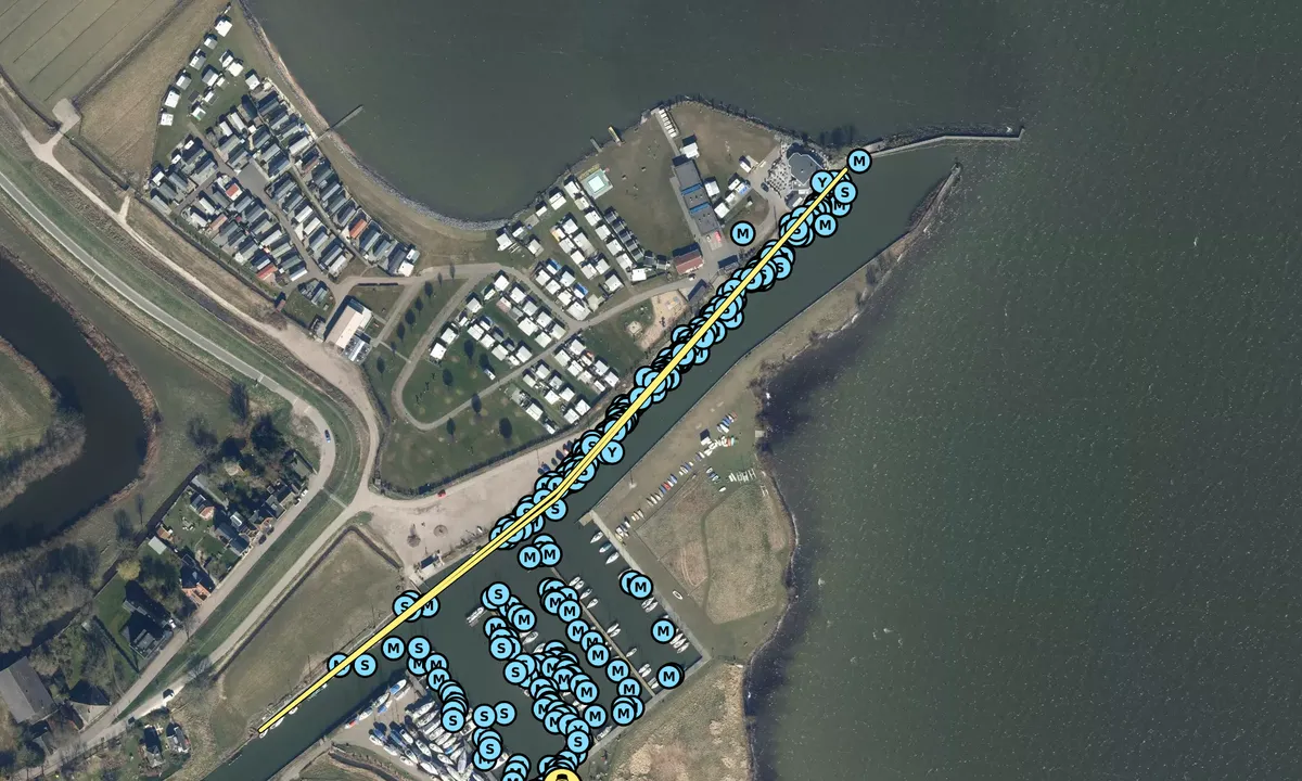 Satelite image of Gemeentehaven Edam, Buitenhaven
