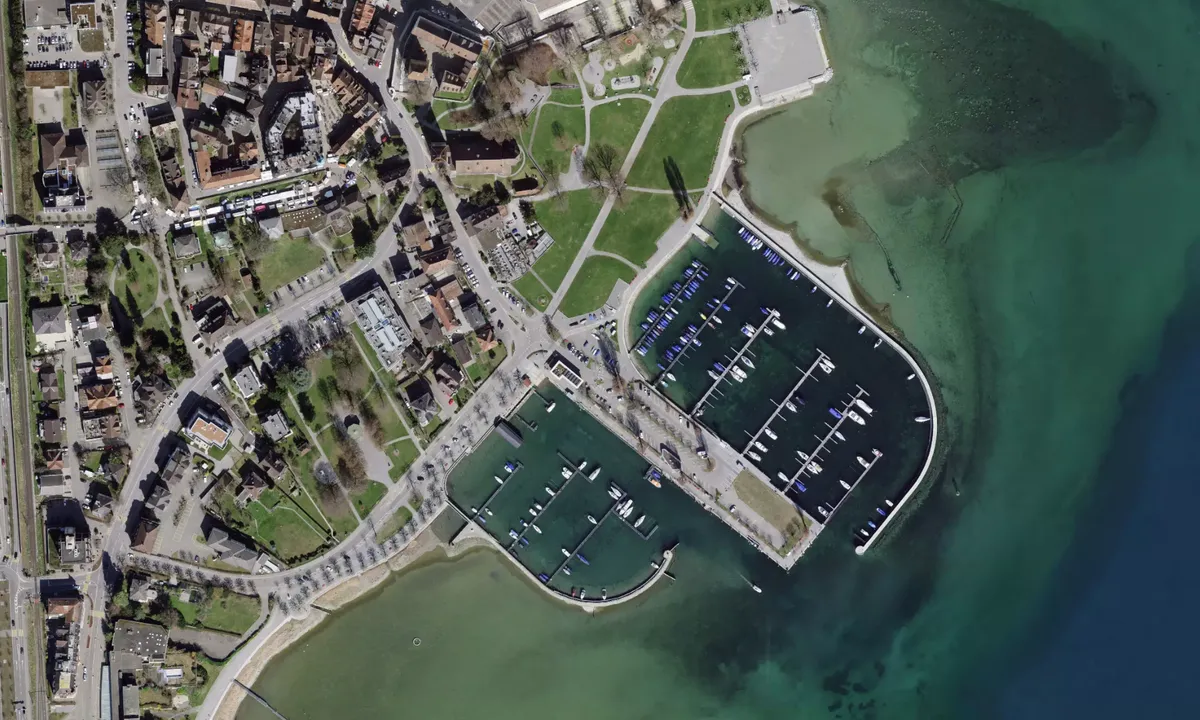 Flyfoto av Gemeindehafen Arbon