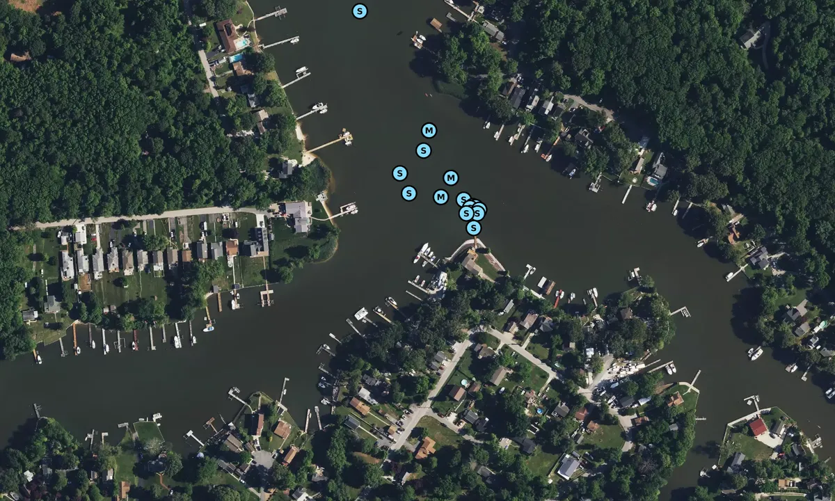Satelite image of Germershausen's Boat Yard