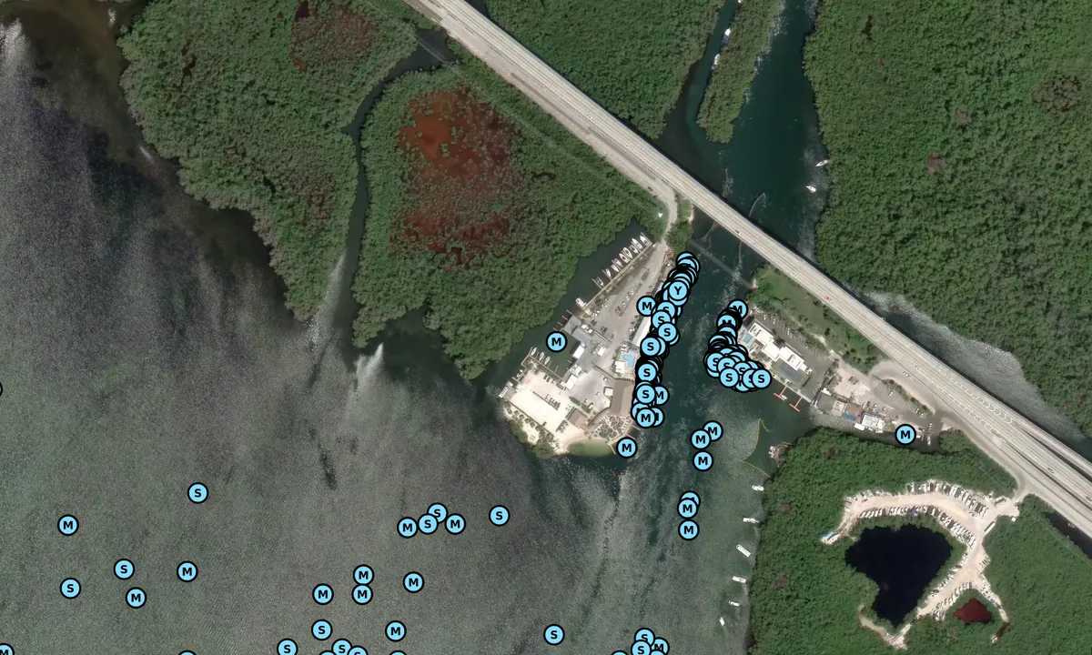 Satelite image of Gilberts Resort Marina