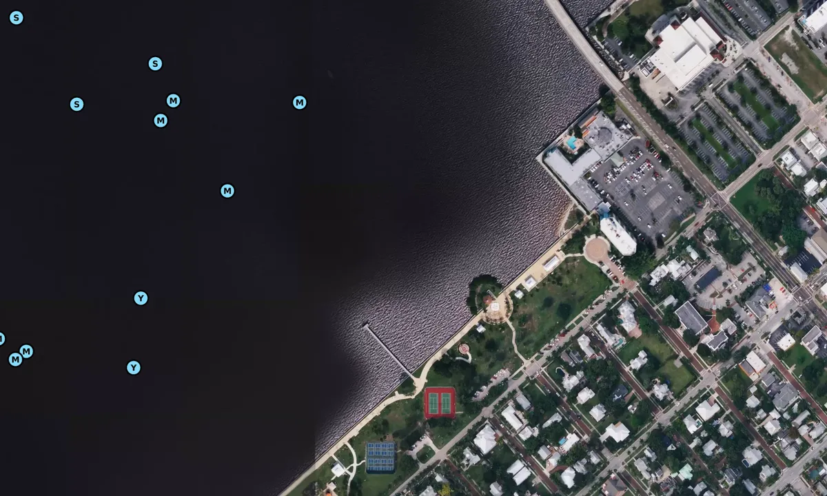 Satelite image of Gilchrist Park