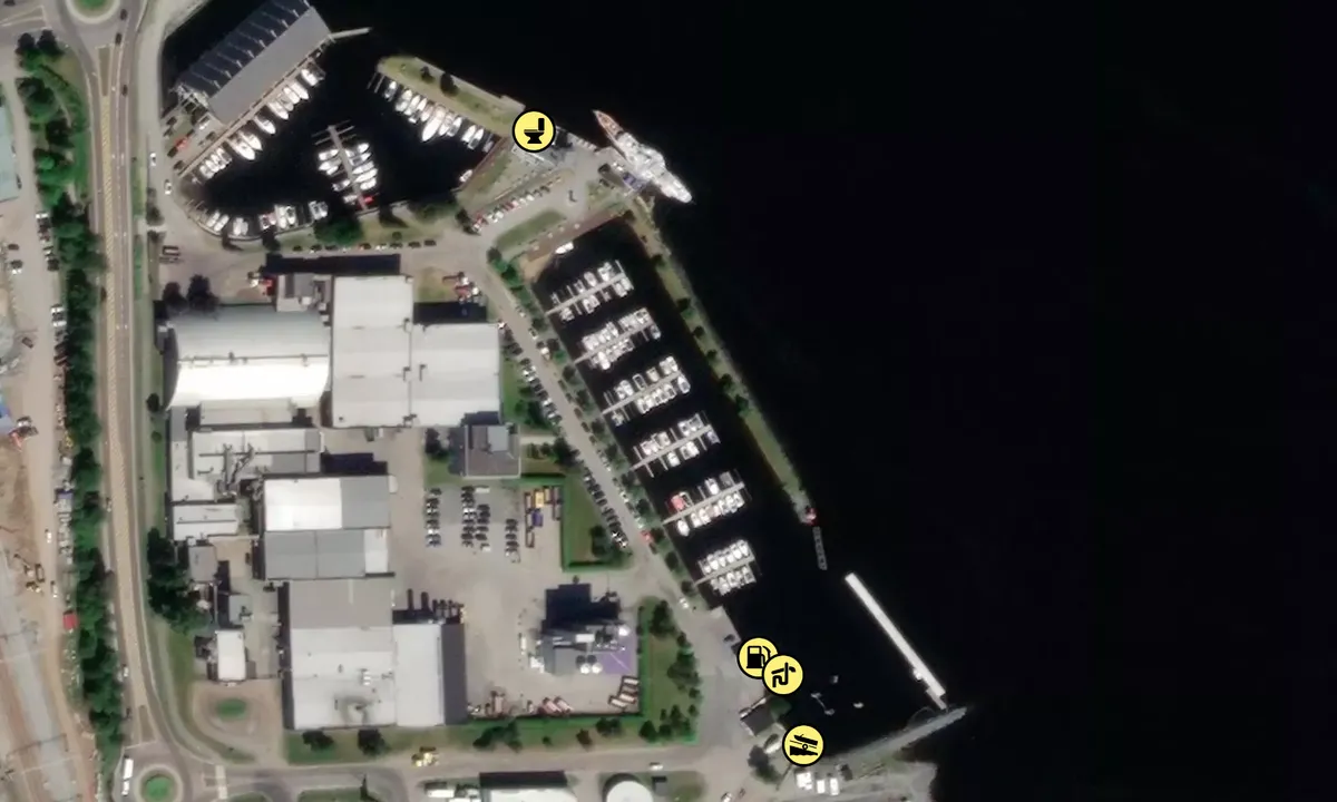 Satelite image of Gjøvik Båtforening