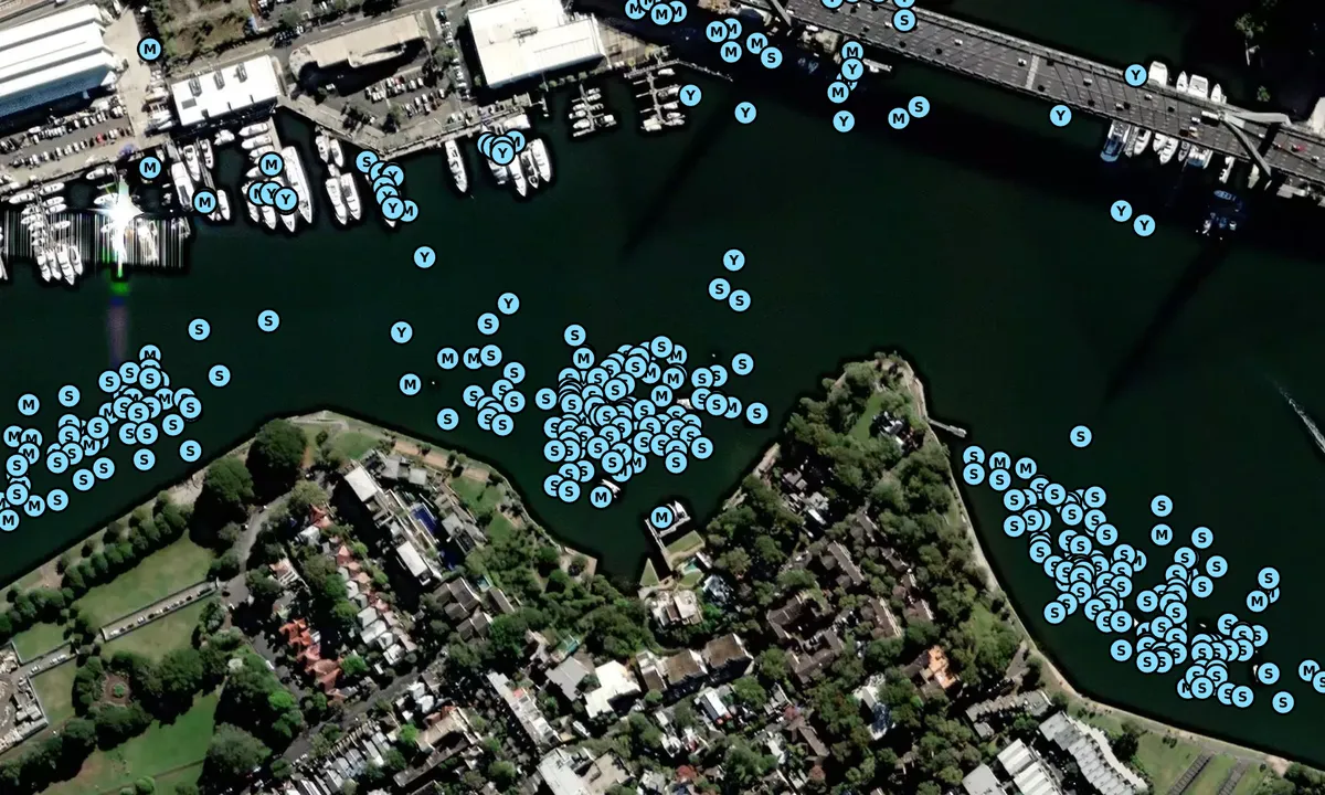 Satelite image of Glebe Point