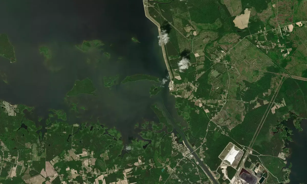 Flyfoto av Goat Island - Wilsons Landing