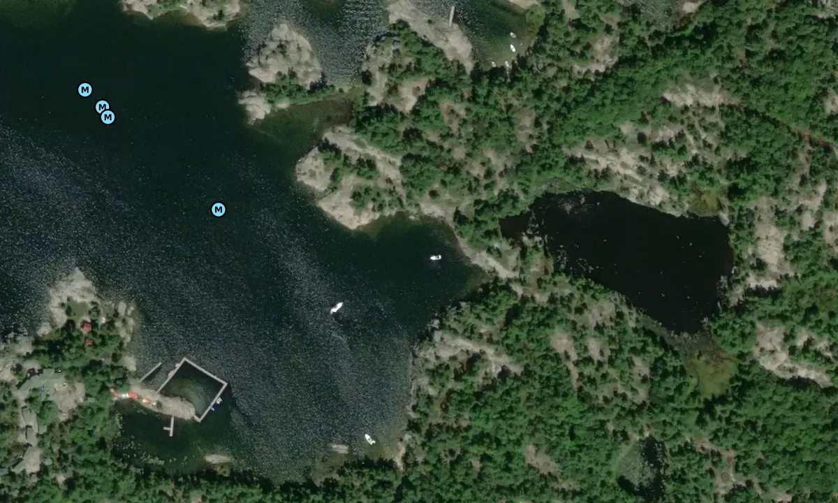 Satelite image of Goblin Bay