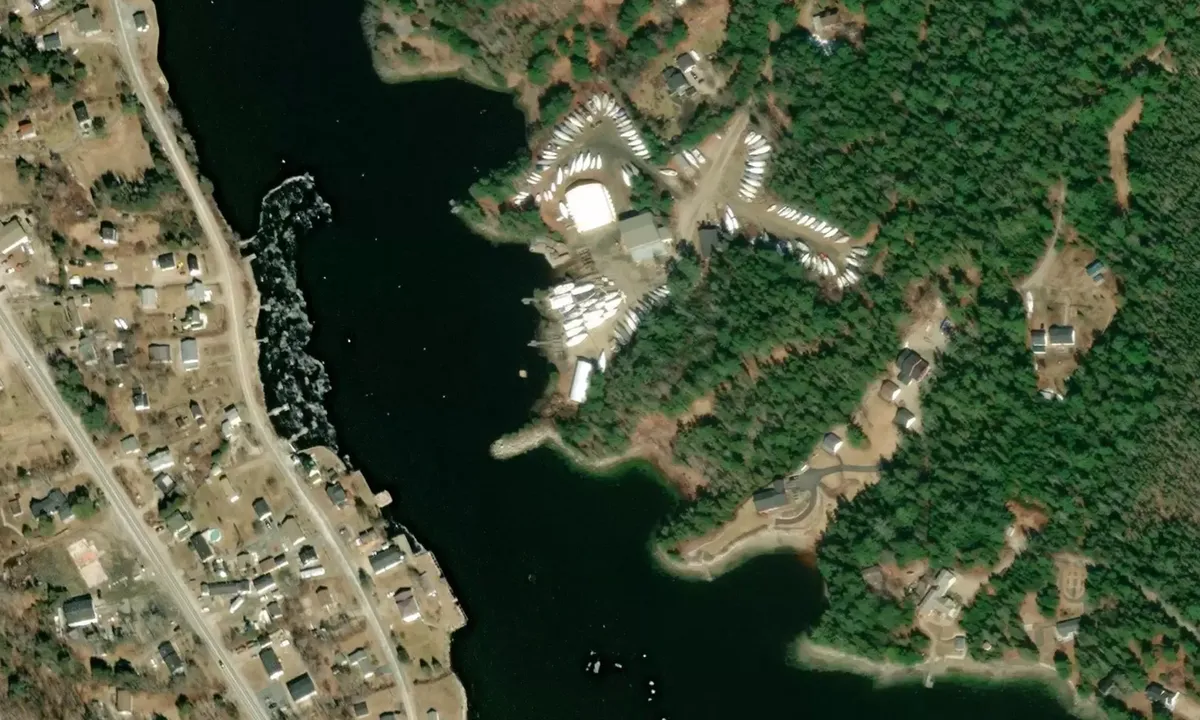 Satelite image of Gold River Marina