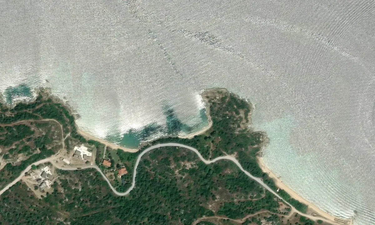 Satelite image of Golden Beach