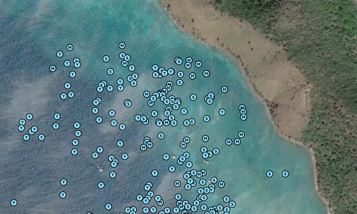 Satelite image of Gorda Sound