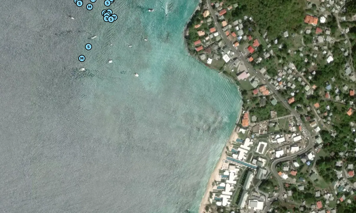 Satelite image of Grand Anse Beach Palace