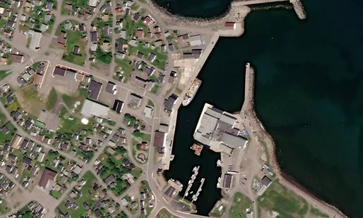 Satelite image of Grand Bank Harbor Authority