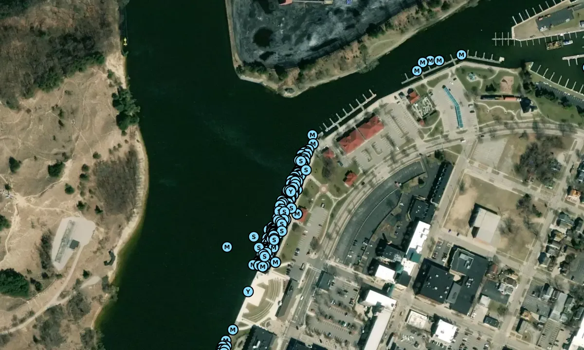 Satelite image of Grand Haven Municipal Marina - Ottawa