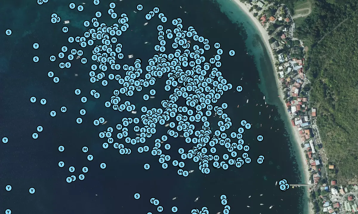 Satelite image of Grande Anse D'arlet