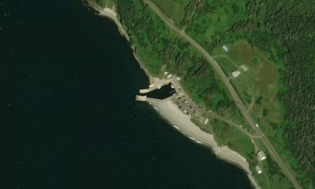 Satelite image of Grande Grave Forillon Parc Marina