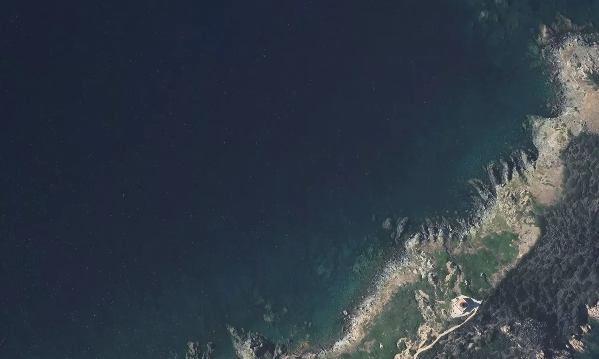 Satelite image of Grande Sanguinaire - Ajaccio