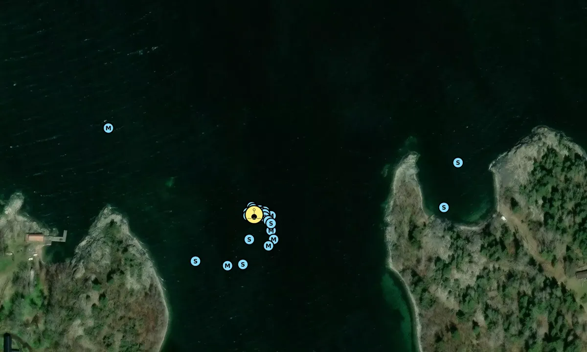 Satelite image of Grännäsviken - Tjockö - SXK Stockholm bouy