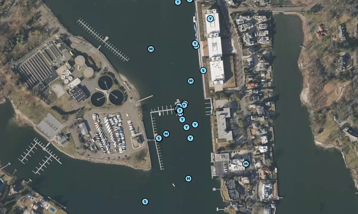 Satelite image of Grass Island Marina