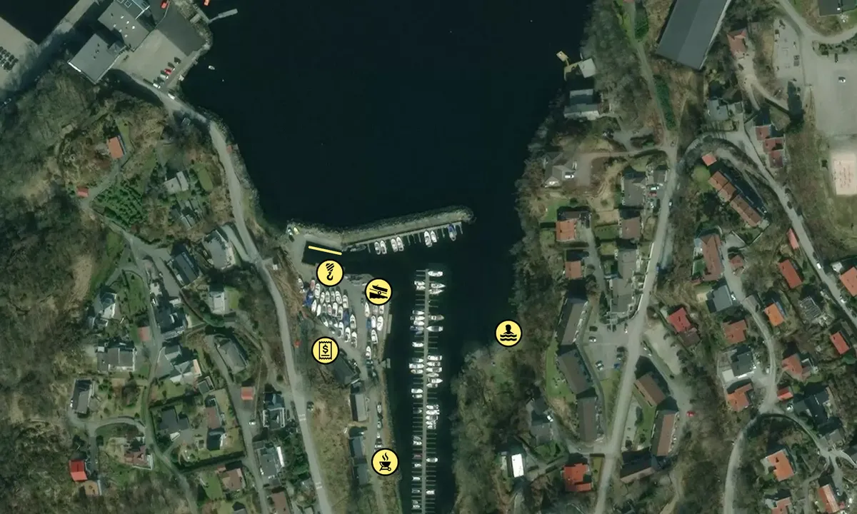 Satelite image of Gravdal Båtlag