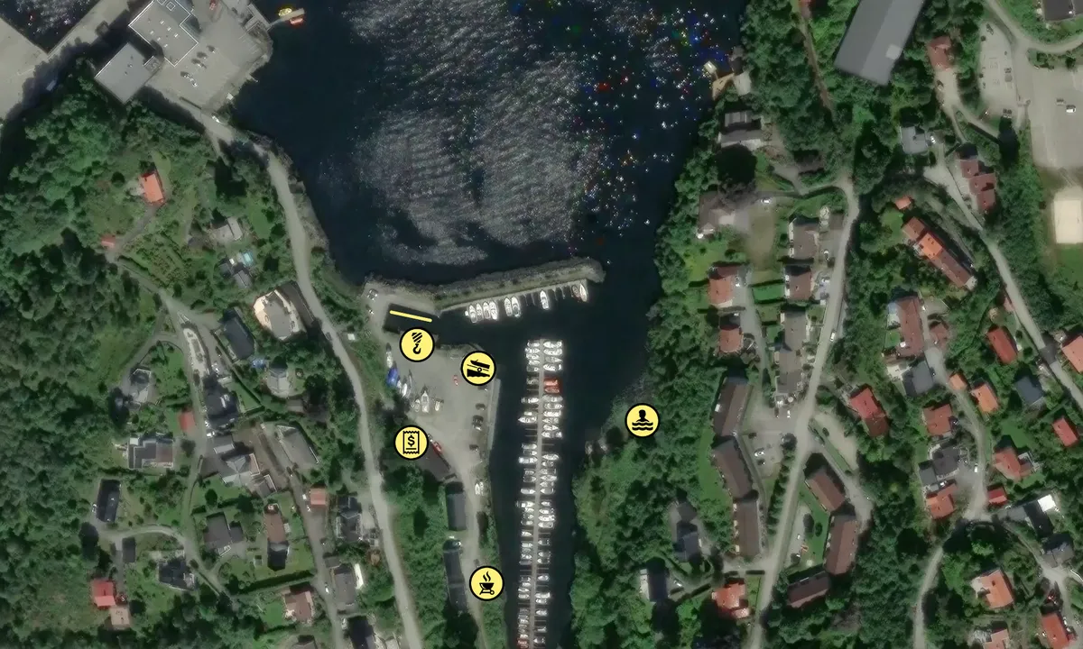 Satelite image of Gravdal Båtlag