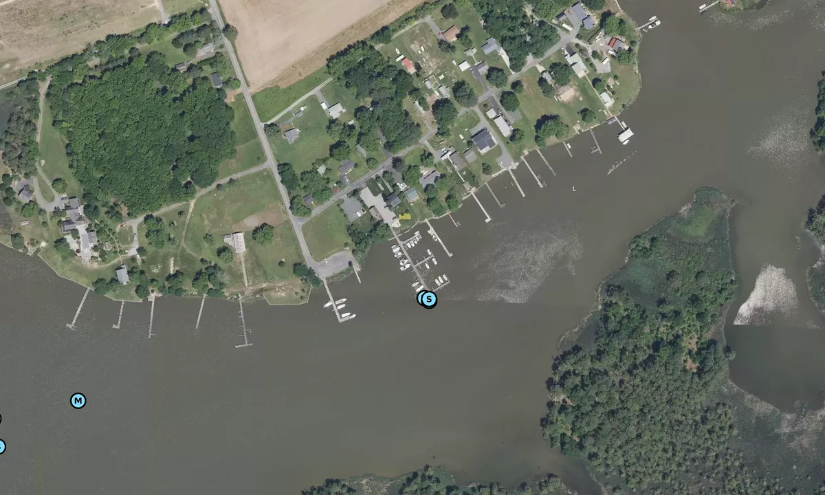 Satelite image of Grays Inn Creek Marina