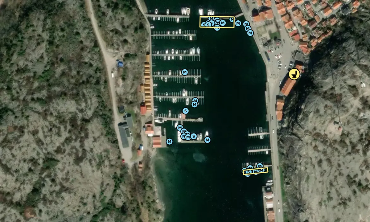 Satelite image of Grebbestad Seaport