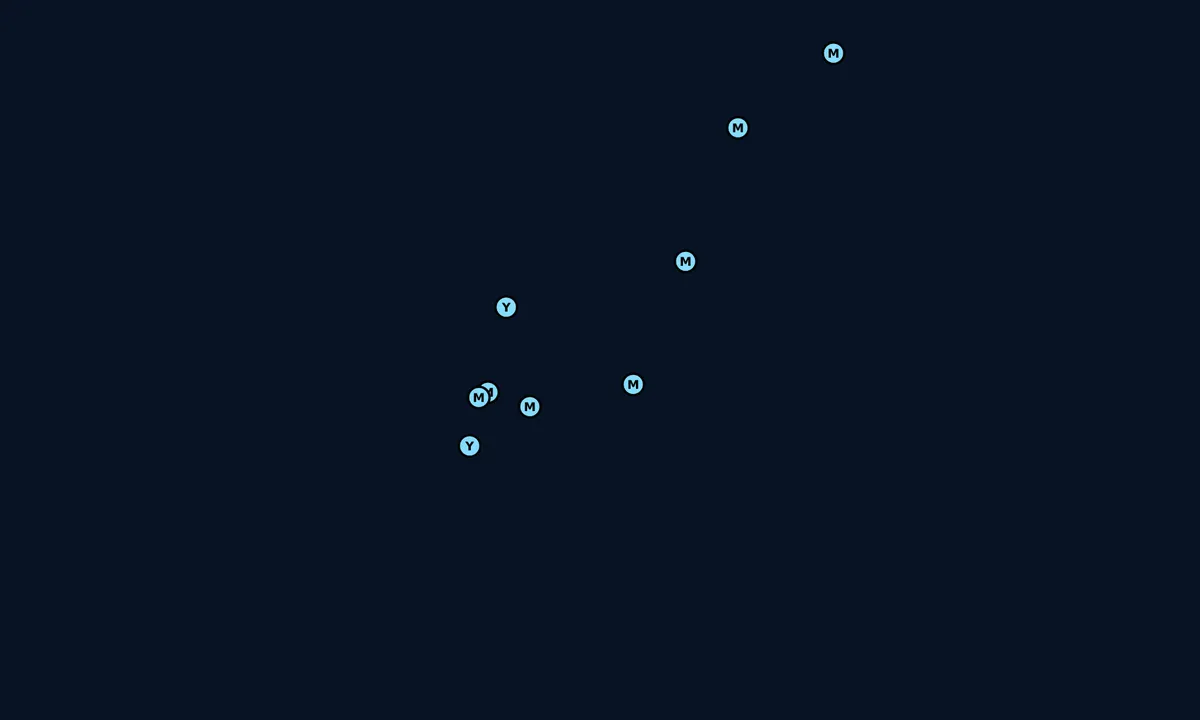 Satelite image of Grecian Rocks