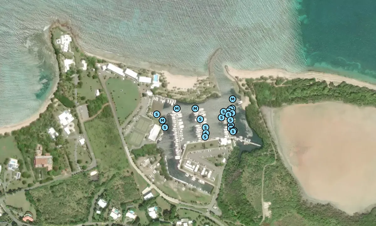 Satelite image of Green Cay Marina - Christiansted