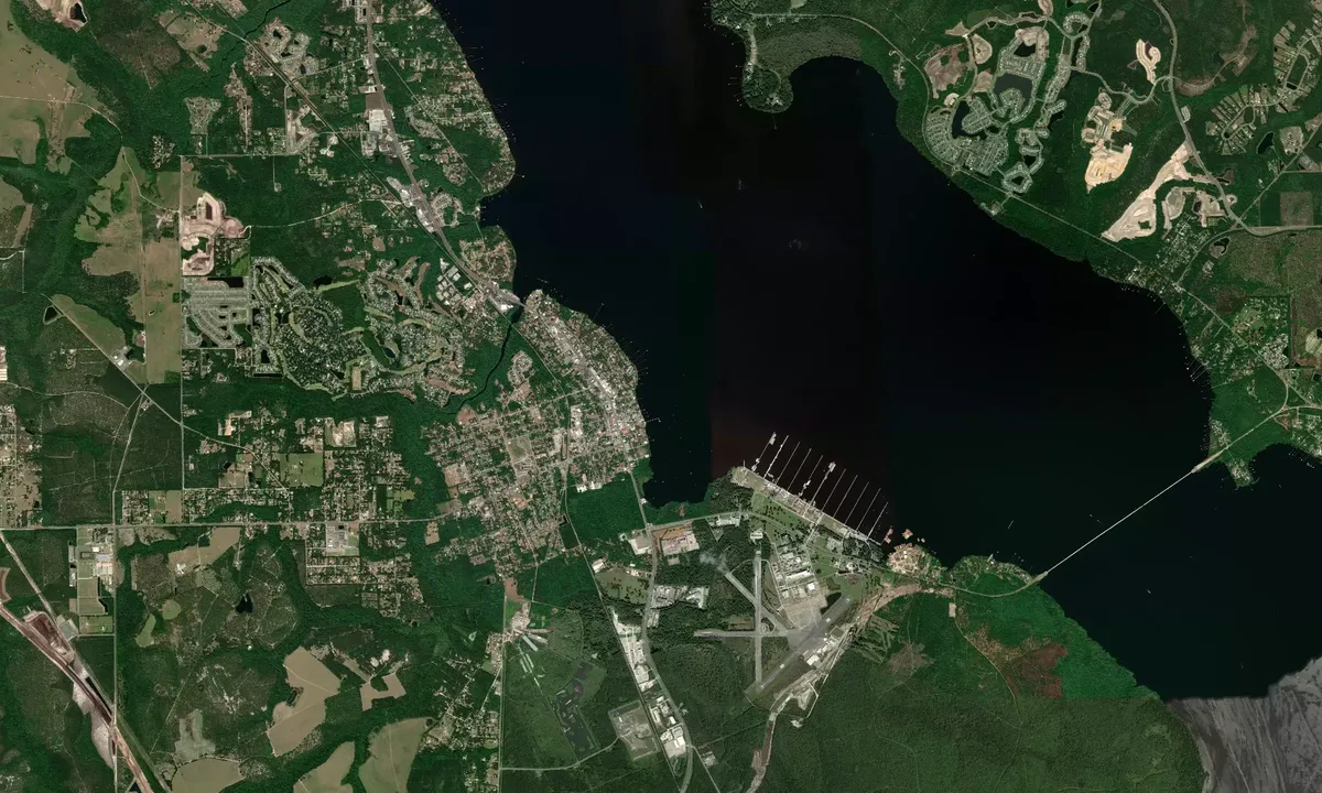 Flyfoto av Green Cove Springs City Pier