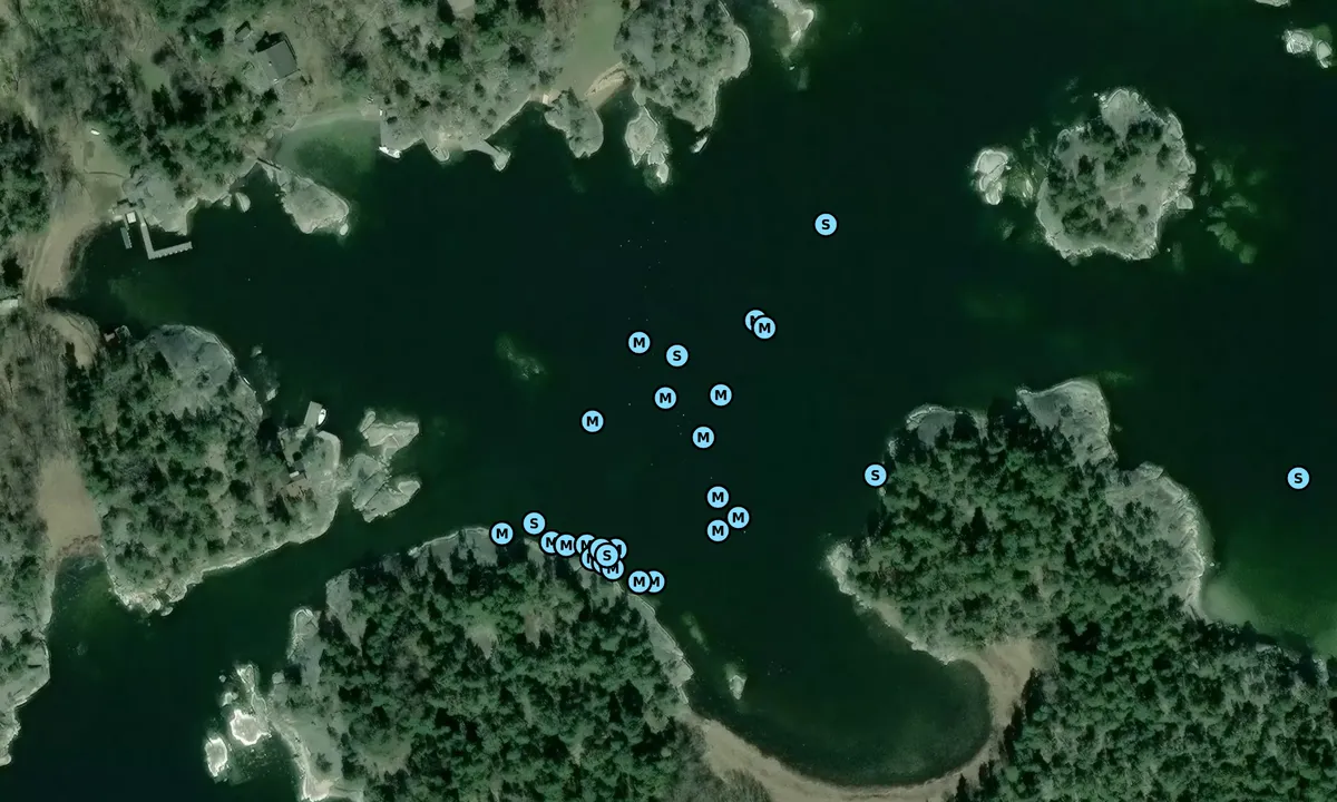 Satelite image of Grisselholmen Norra