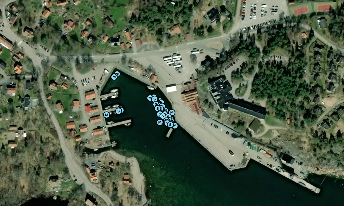 Satelite image of Grisslehamn - Östra hamnen