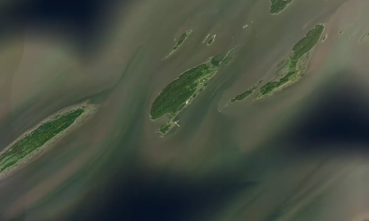 Flyfoto av Grosse Ile