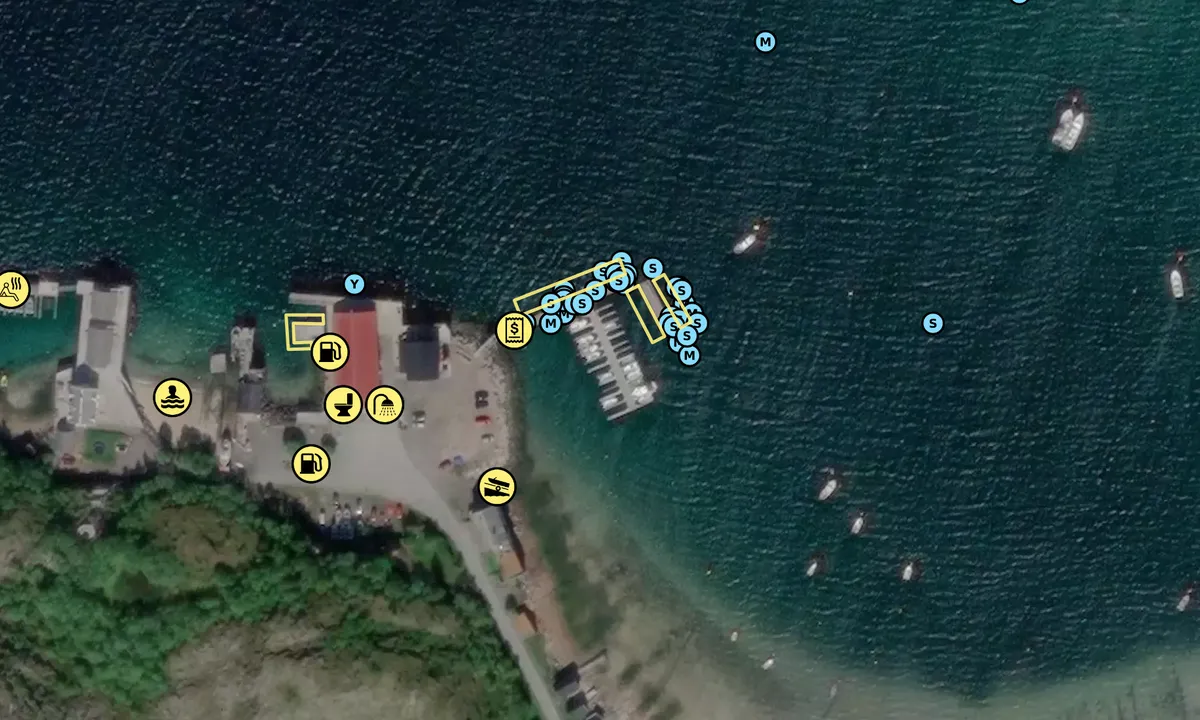 Satelite image of Grøtøyleia Gjestehavn Nordskot