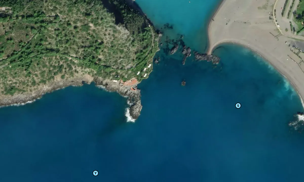 Satelite image of Grotta del Leone