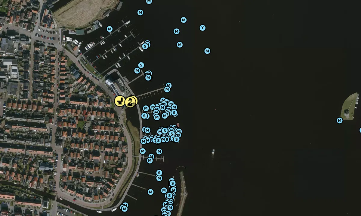Satelite image of Grou Yacht Harbour (Pikmeerhaven)
