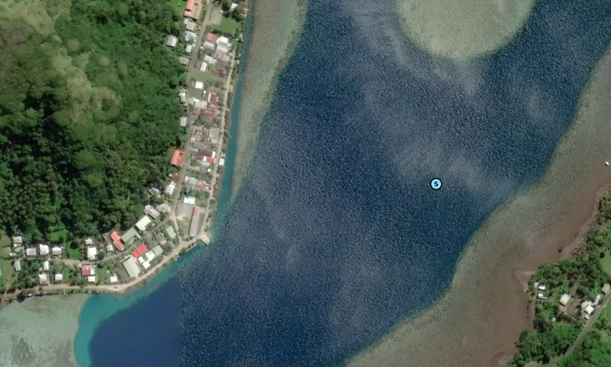 Satelite image of Haapu Bay Moorings