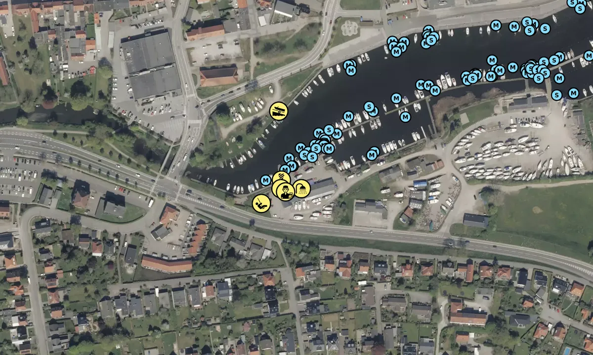 Satelite image of Haderslev Sejlforening